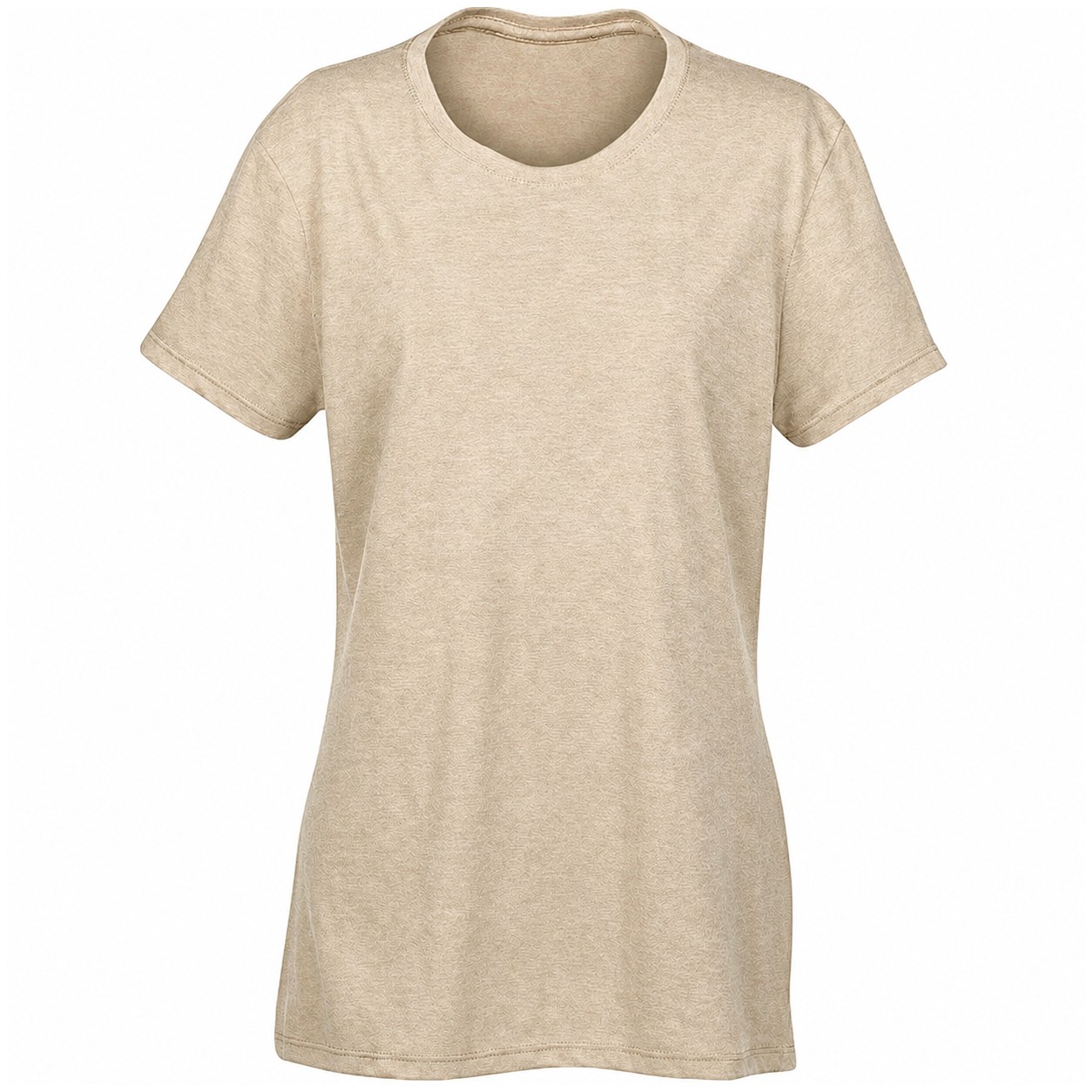 Ladies' Tri-Blend Short-Sleeve Tee — Beige