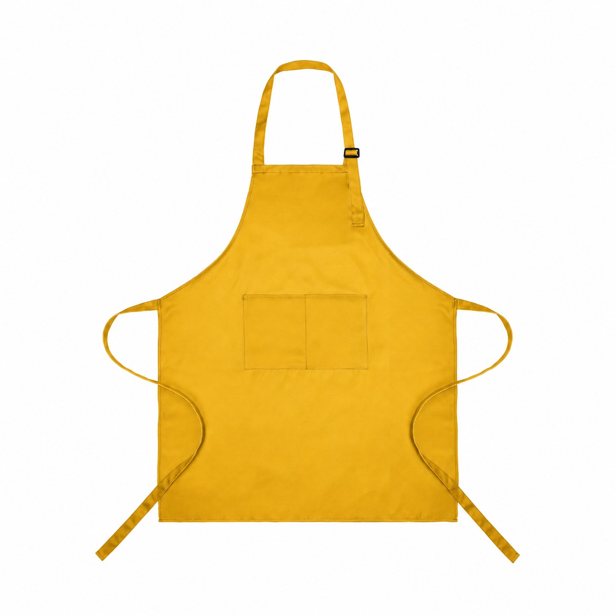 Full Length Polyester Bib Apron — Gold