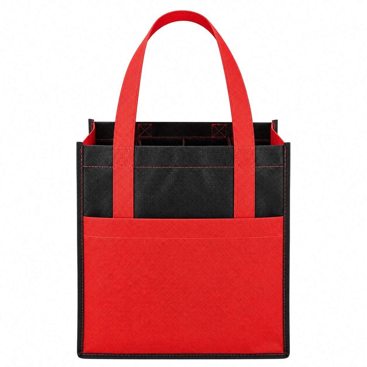 Polyester Divided Wine Bottle Carrier Bag — view 2