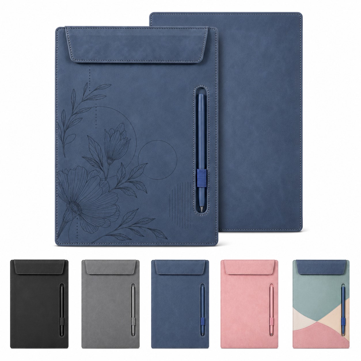 A4 PU Clipboard With Side Pen Slot
