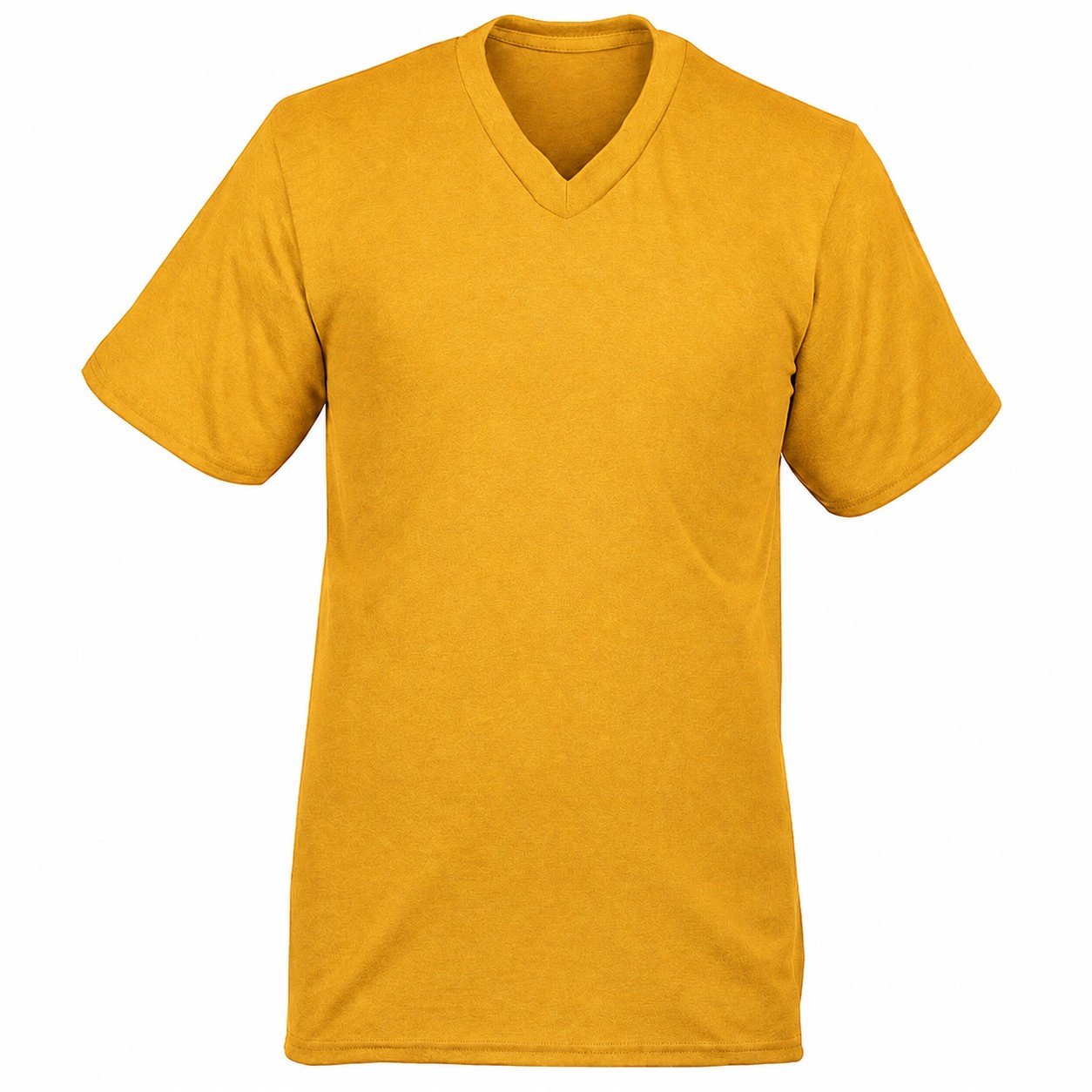 Classic Cotton V Neck Shirt — Gold