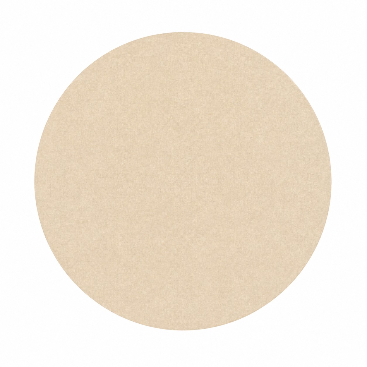 Eight Inch Round Fabric Mouse Pad — Beige