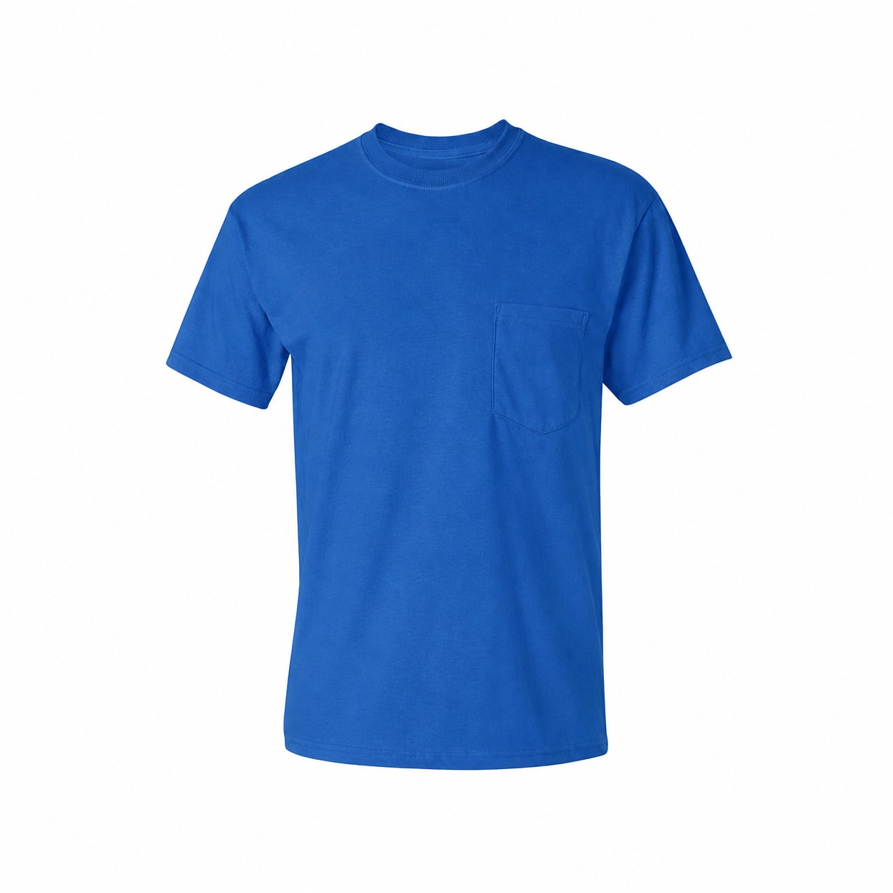 Cotton Pocket Shirt — Blue