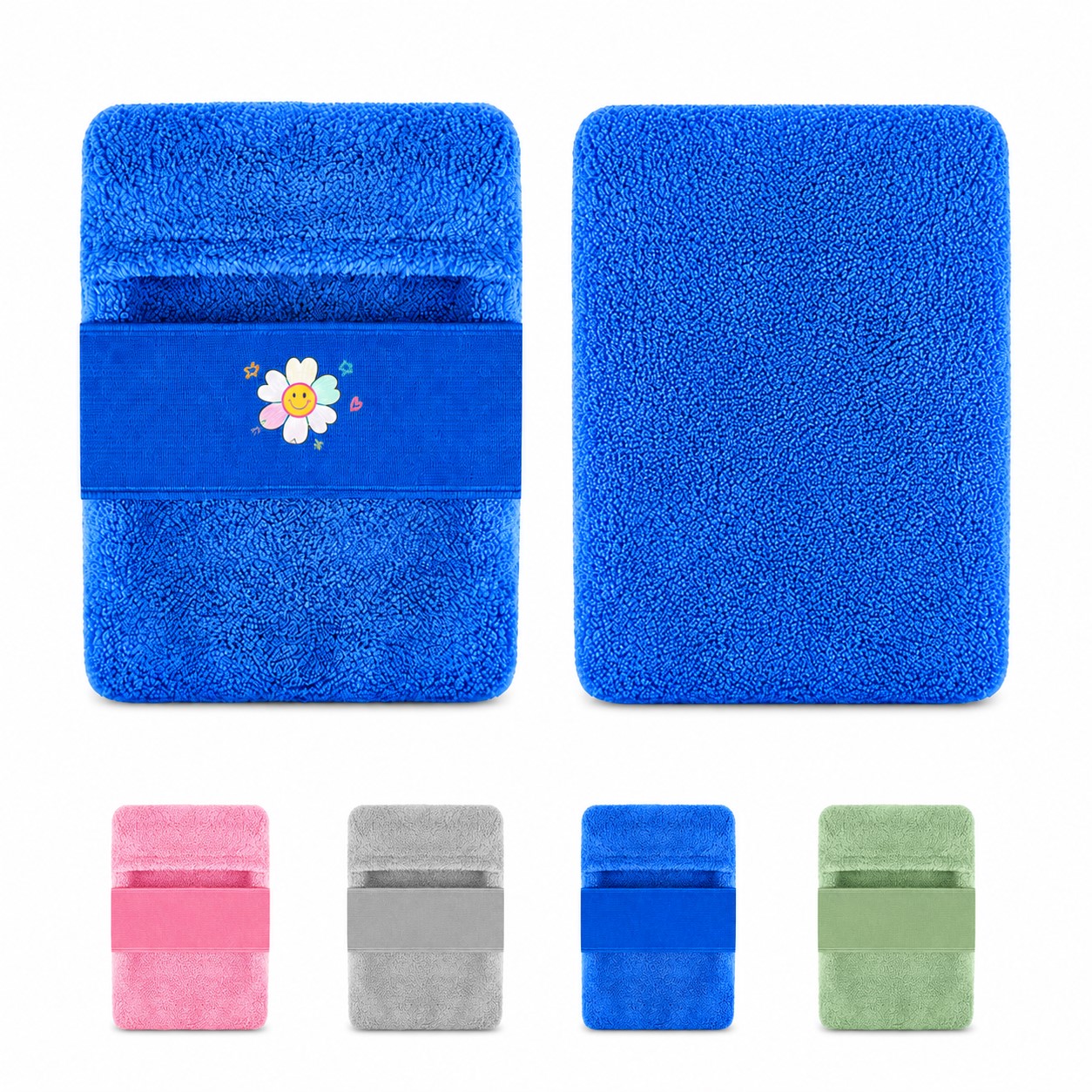 Coral Fleece Beach Sand Remover Pouch