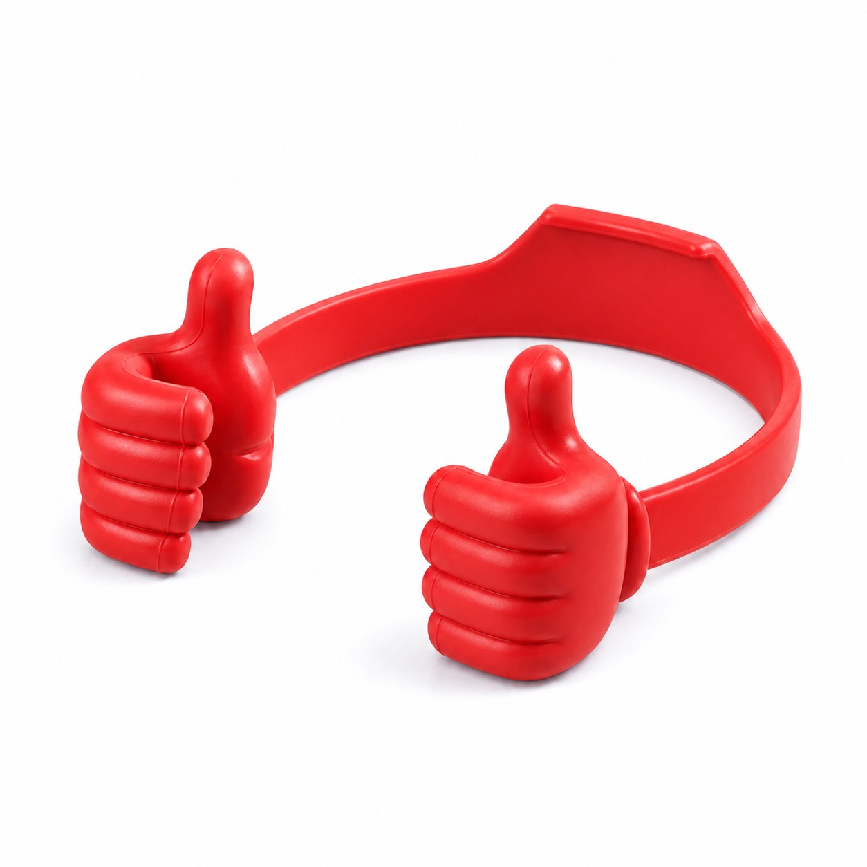 Adjustable Thumbs Up Device Stand — Red
