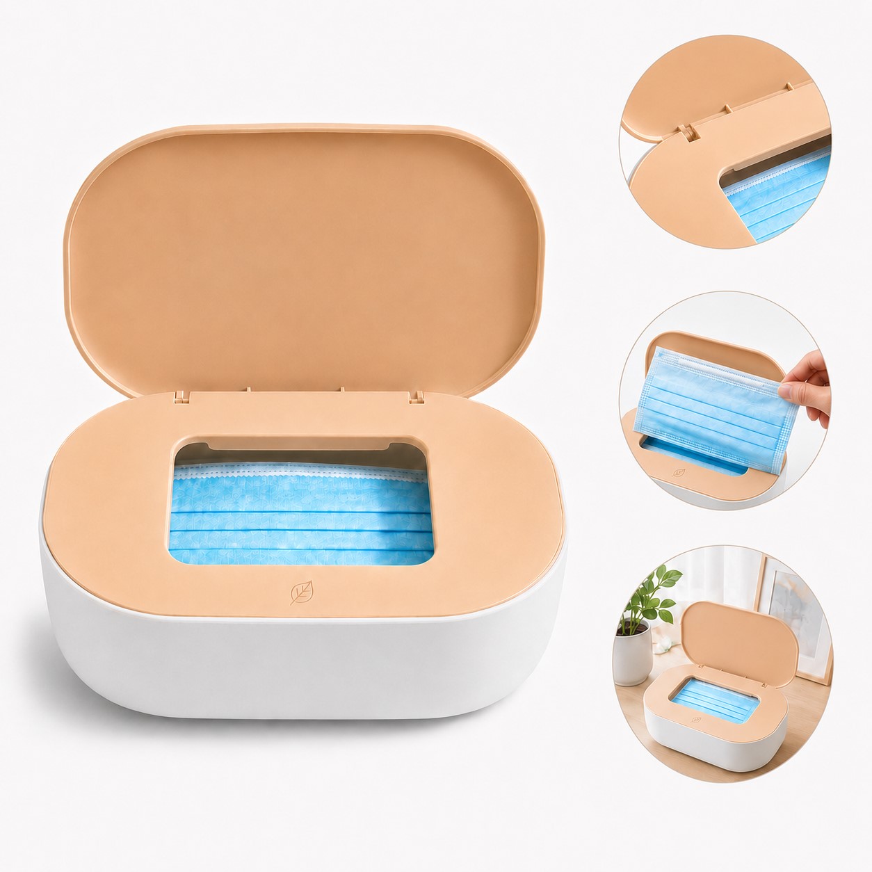 Covered ABS Mask Storage Organizer