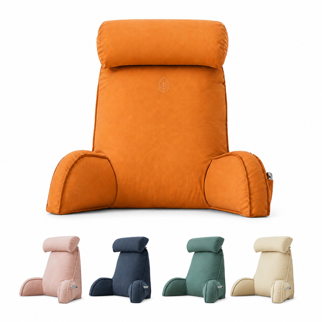 Cotton Back Support Pillow With Armrests And Headrest