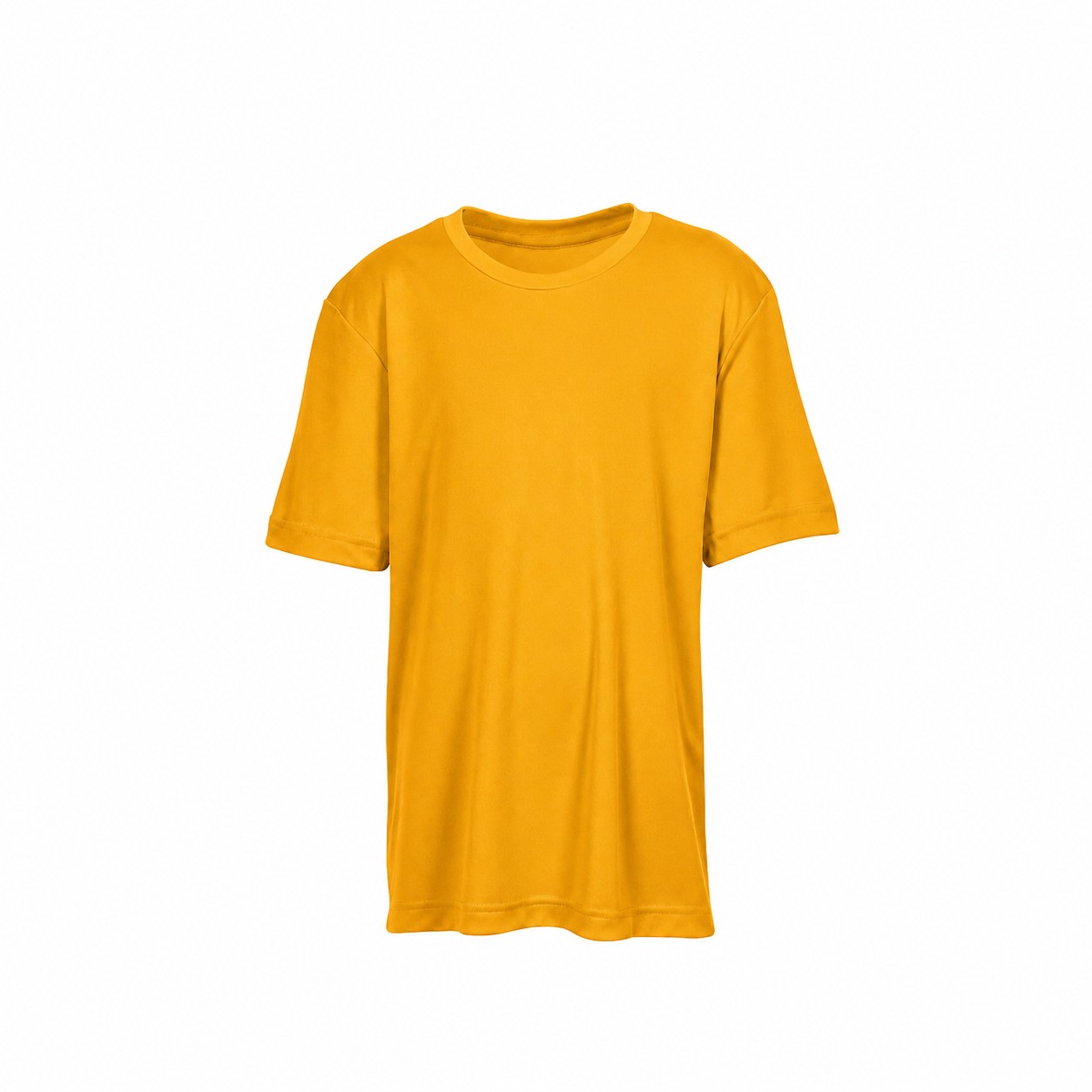 Youth Polyester Performance T Shirt — Gold