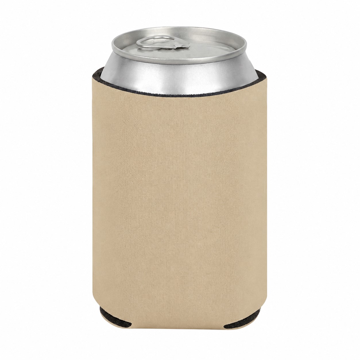 Economy Foam Can Cooler — Khaki Tan Beige
