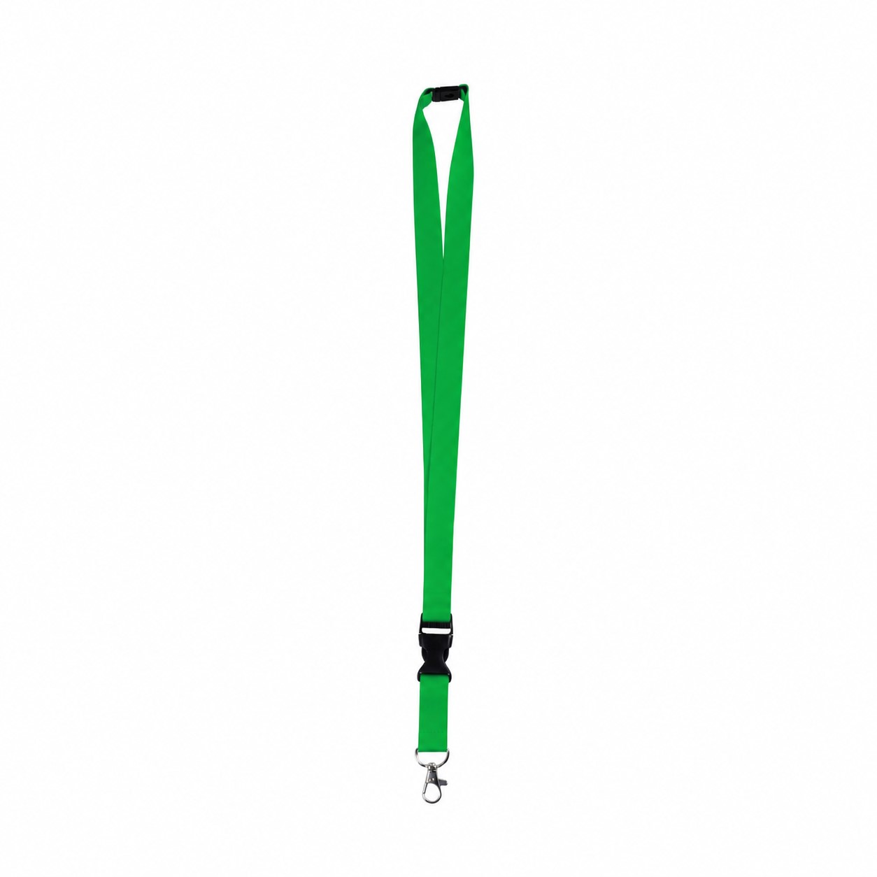 Polyester Breakaway Lanyard With Buckle Release — Green