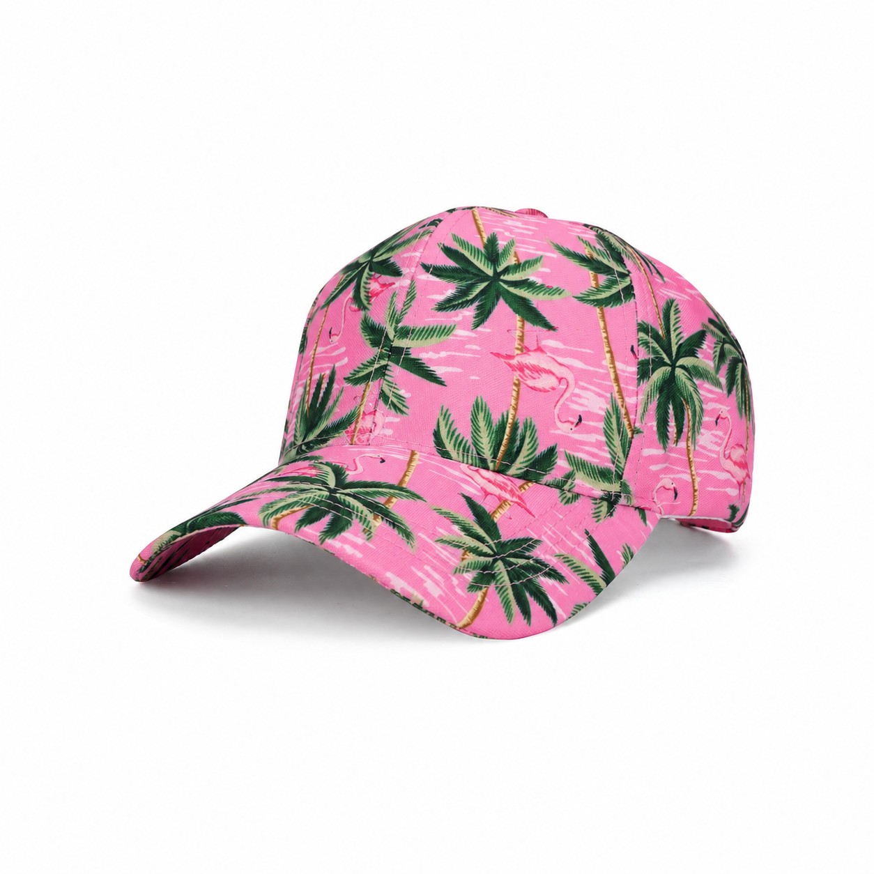 Lightweight Polyester Structured Cap — Pink