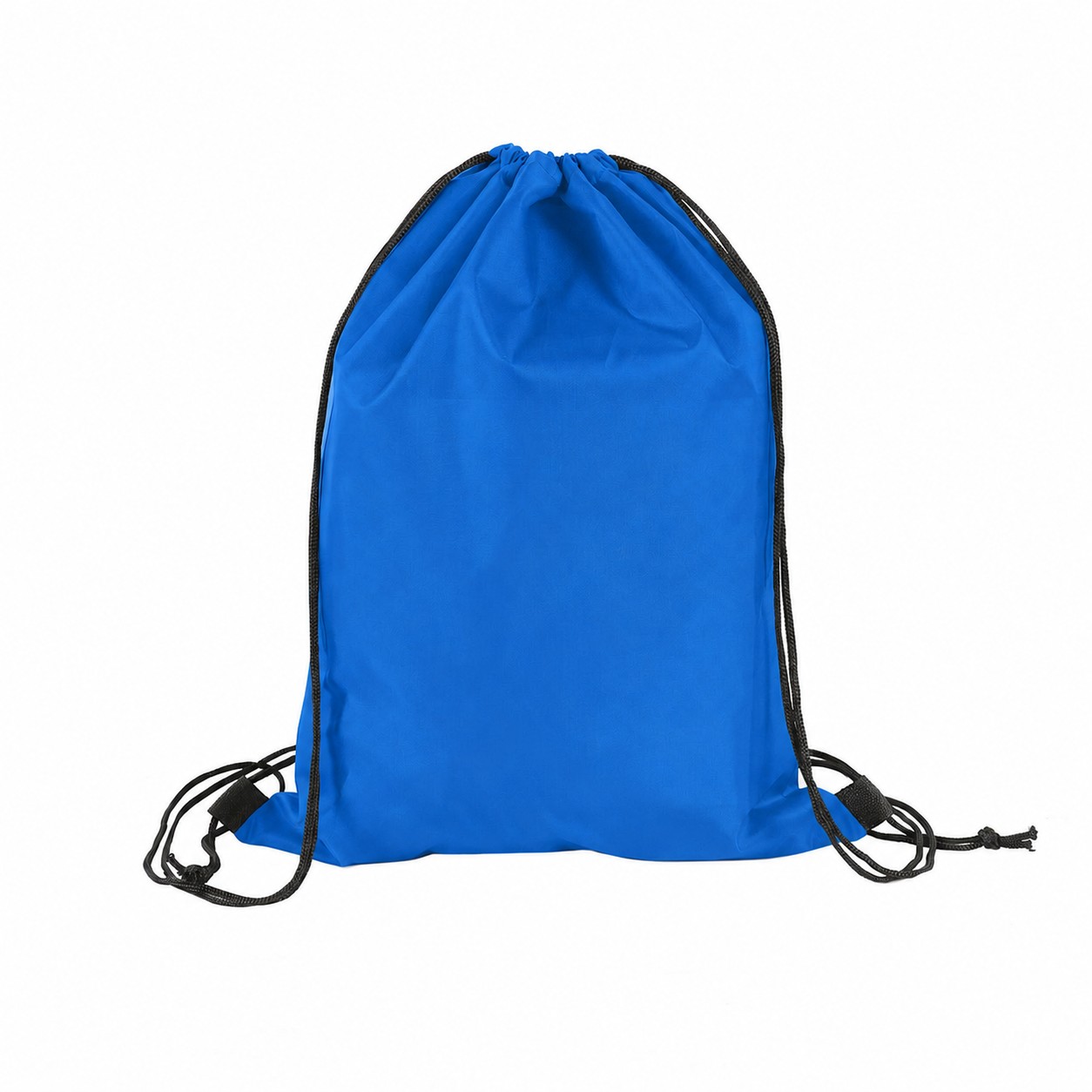 210D Polyester Drawstring Bag — Blue