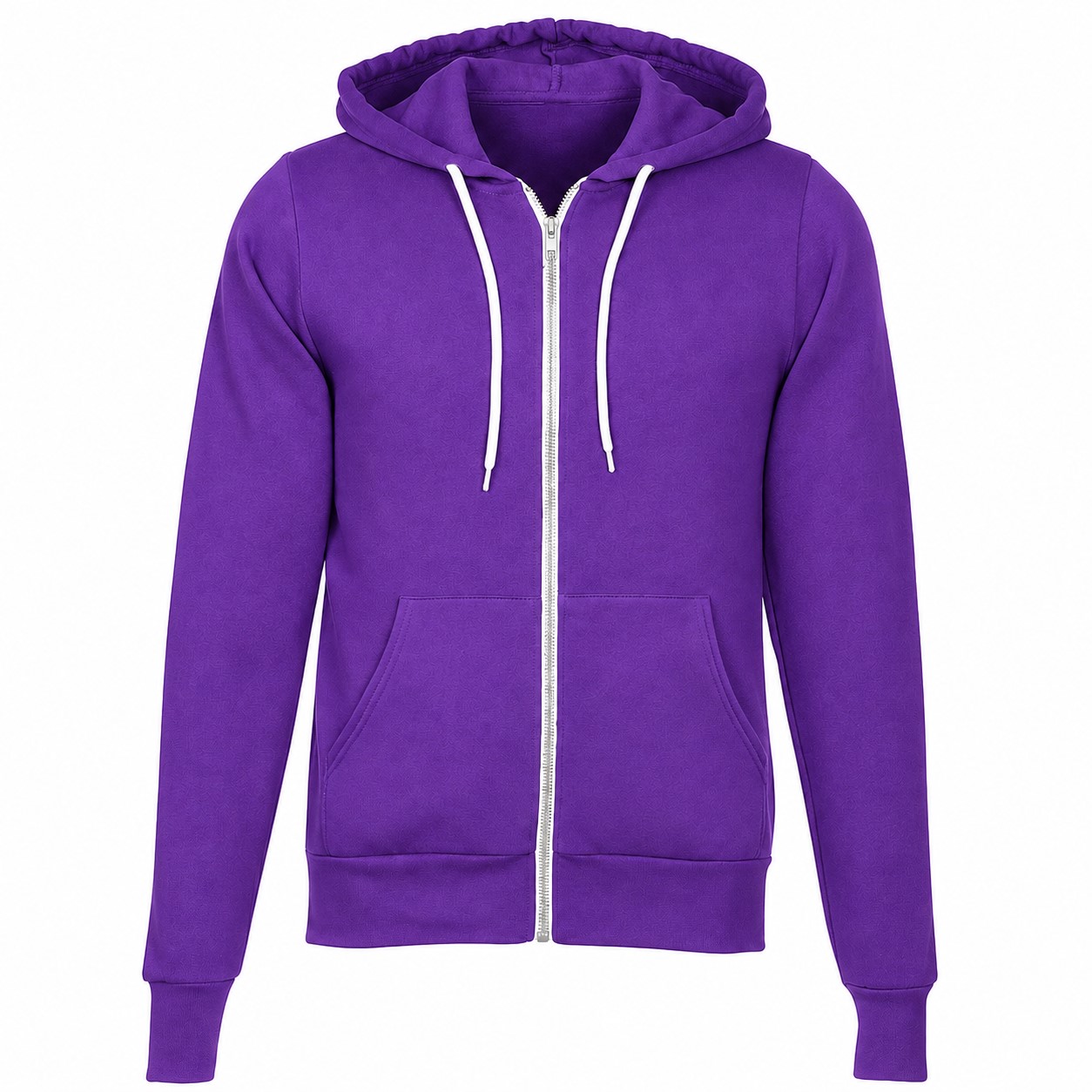 Ringspun Cotton Polyester Zip Hoodie — view 11