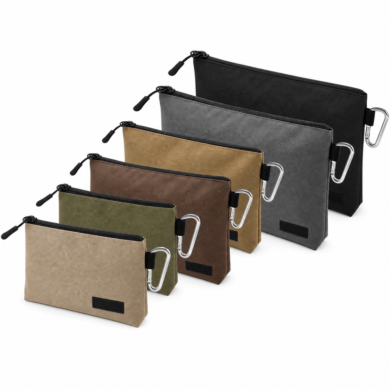 Polyester Zipper Utility Pouch Set