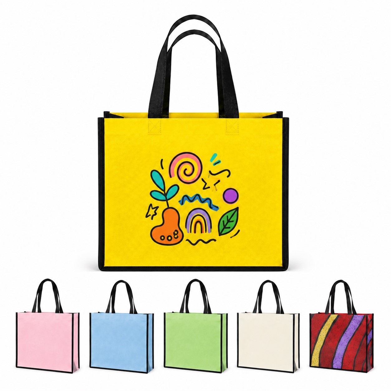 Laminated 105 GSM Gusset Shopping Bag