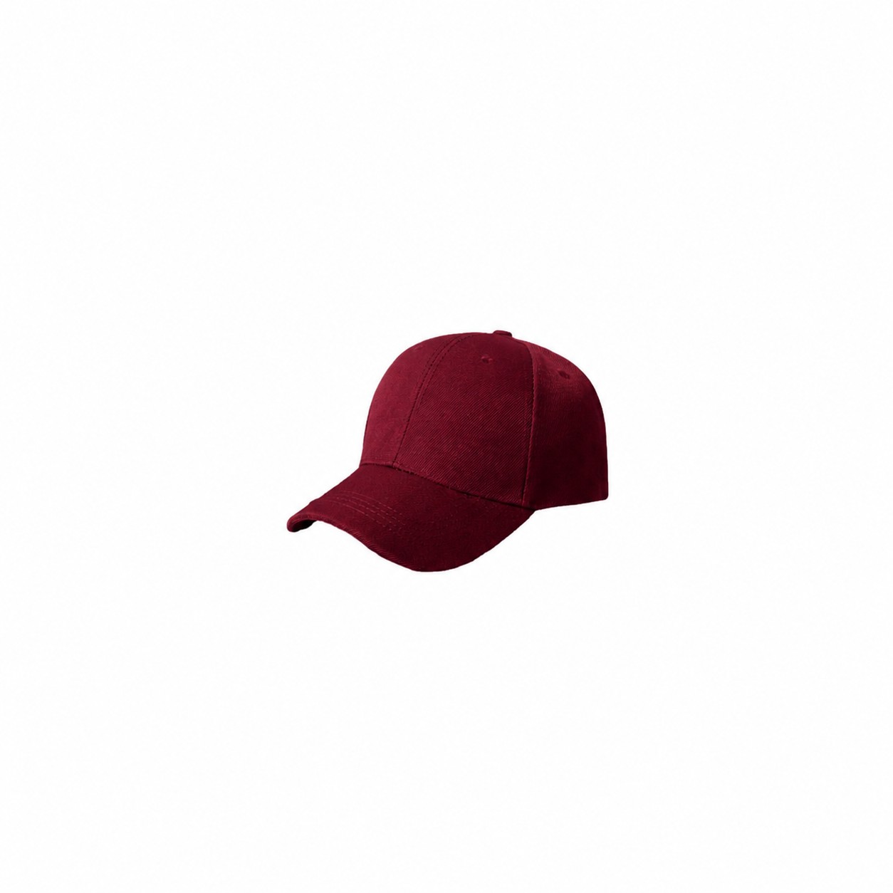 Mid Profile Baseball Cap — Wine Red