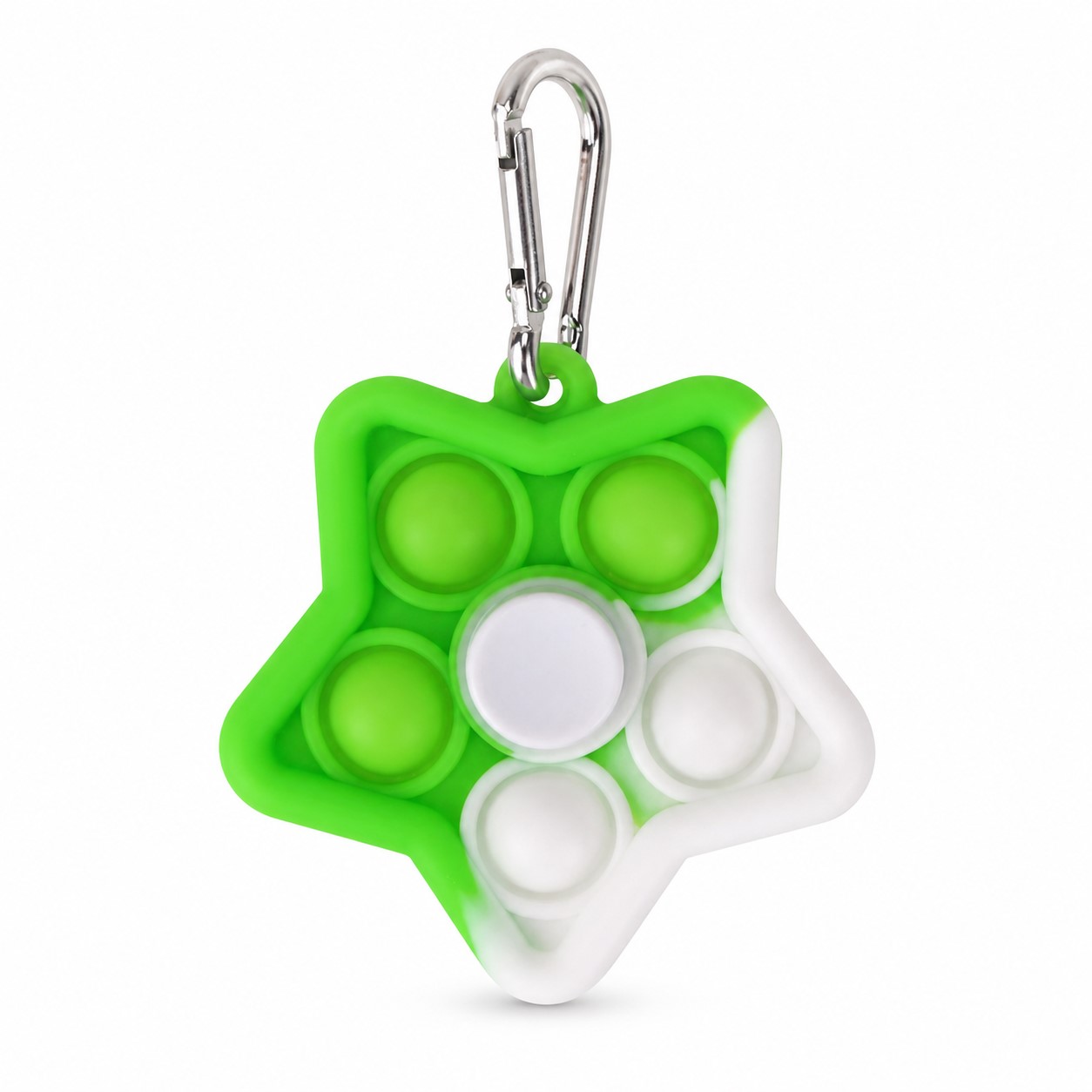 Star Silicone Fidget Spinner Keychain — view 2