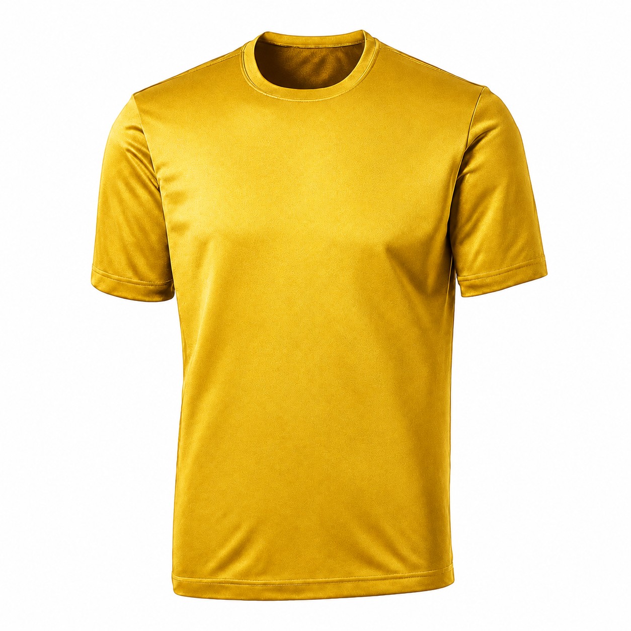 Men's Polyester Athletic Crewneck T-Shirt — Gold