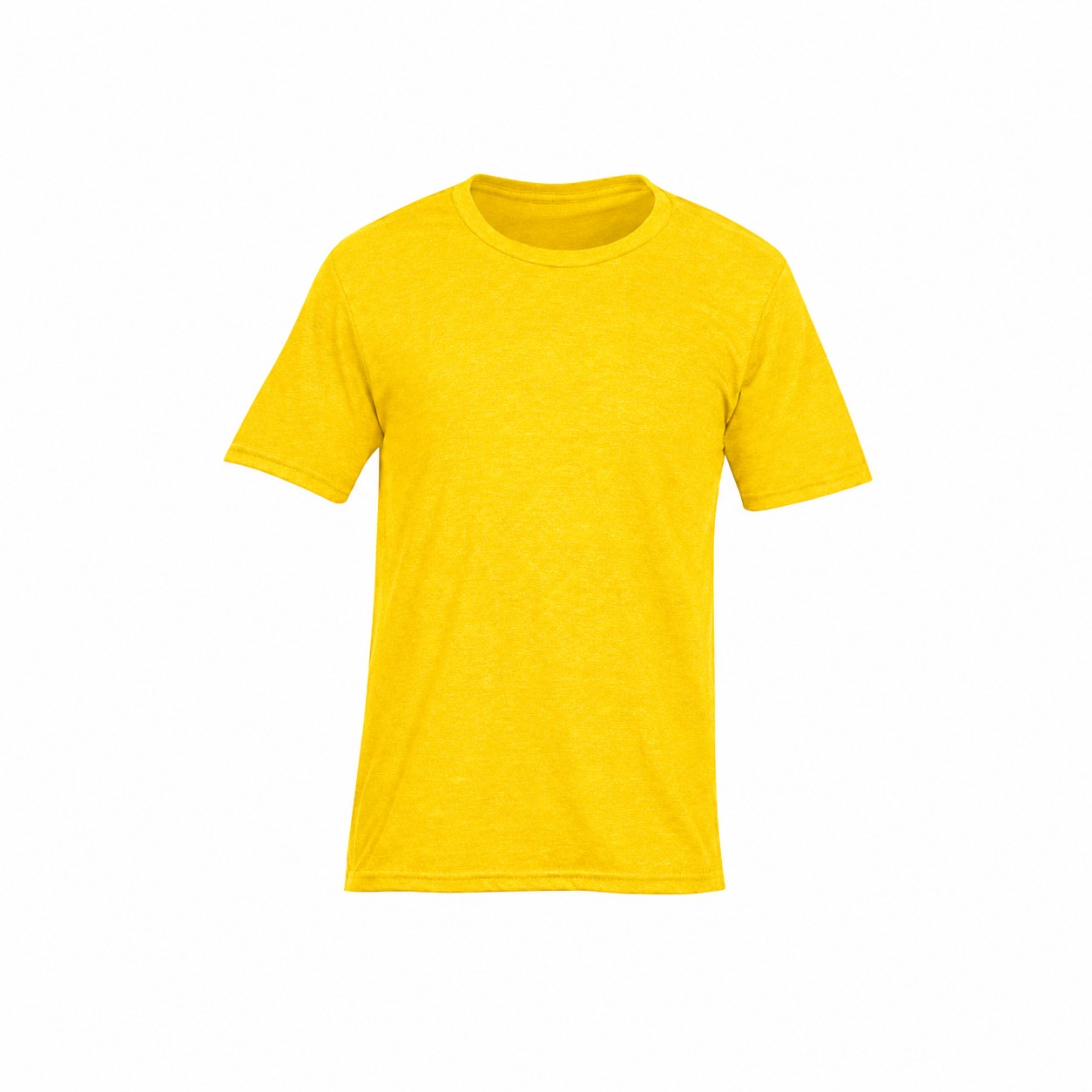 Men's Cotton Polyester Blend T-Shirt — Yellow