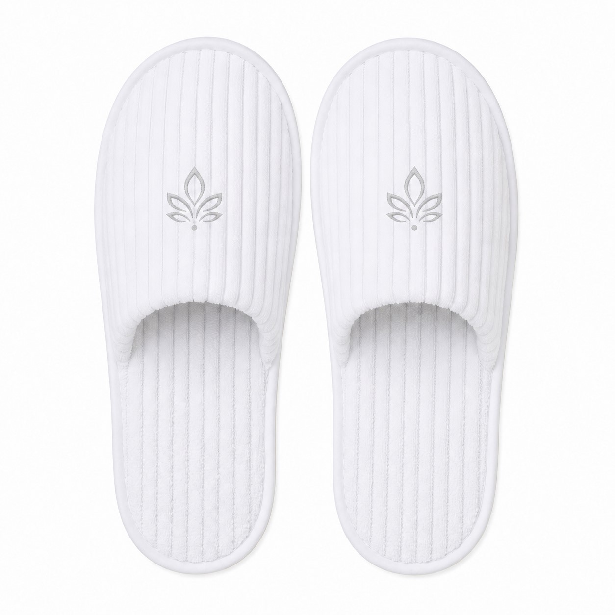 Coral Velvet Hotel Slippers With EVA Sole