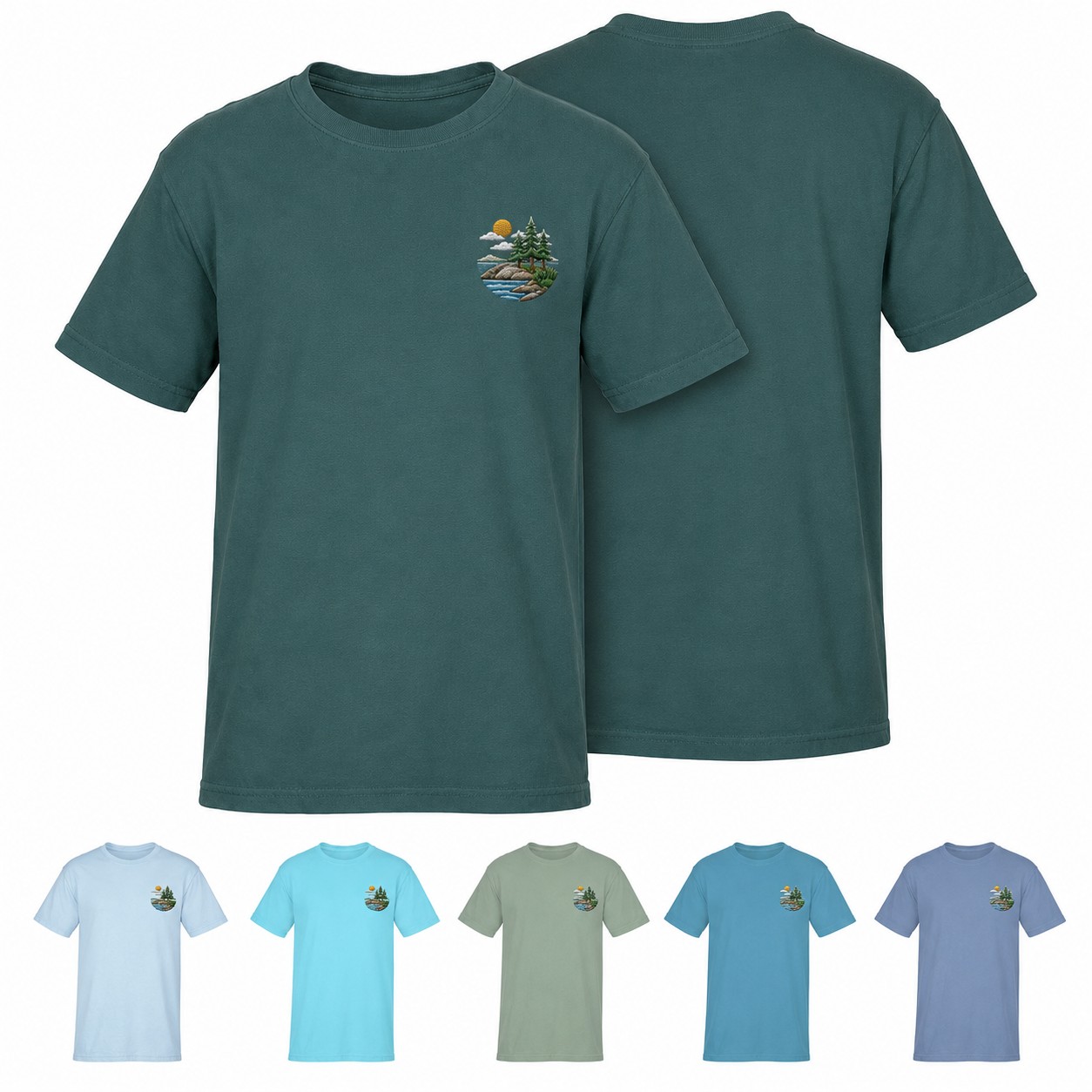 Garment-Dyed Ringspun Cotton T-Shirt