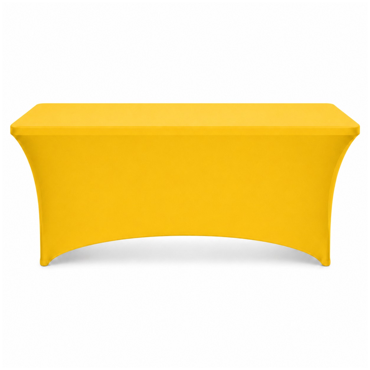 Four Foot Stretch Fitted Table Cover — Yellow