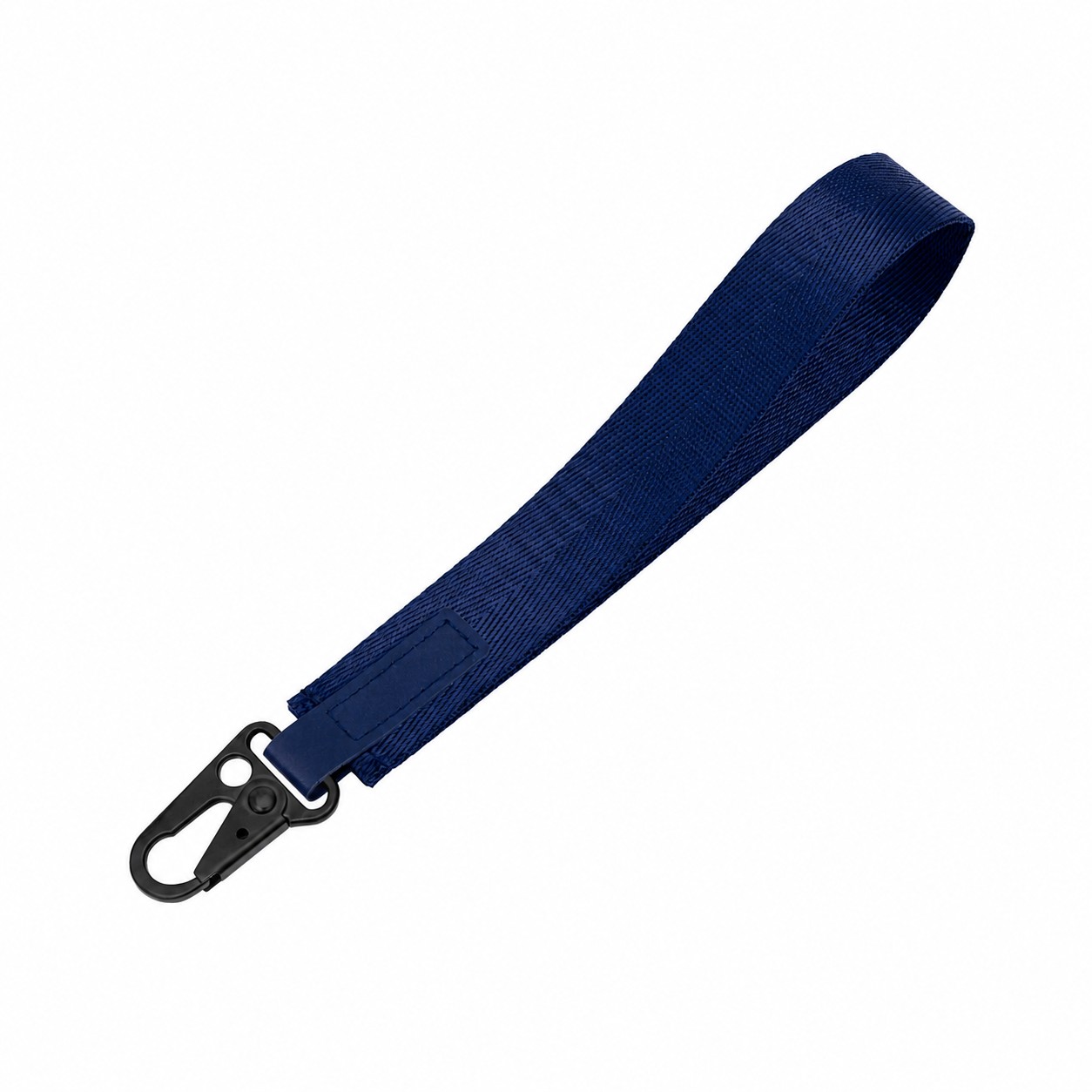 One Inch Nylon Wrist Lanyard — Navy Blue