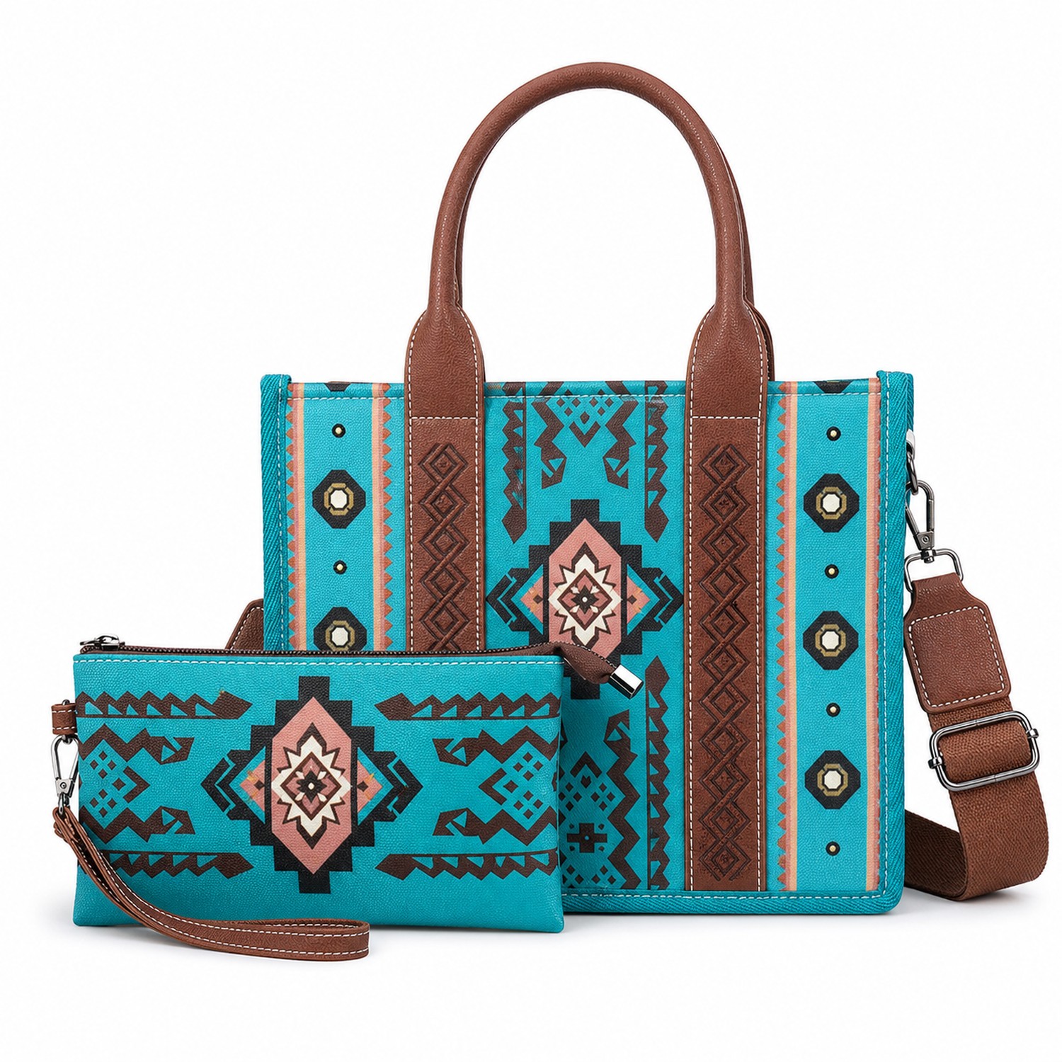 Canvas Western Tote Bag Set — view 2