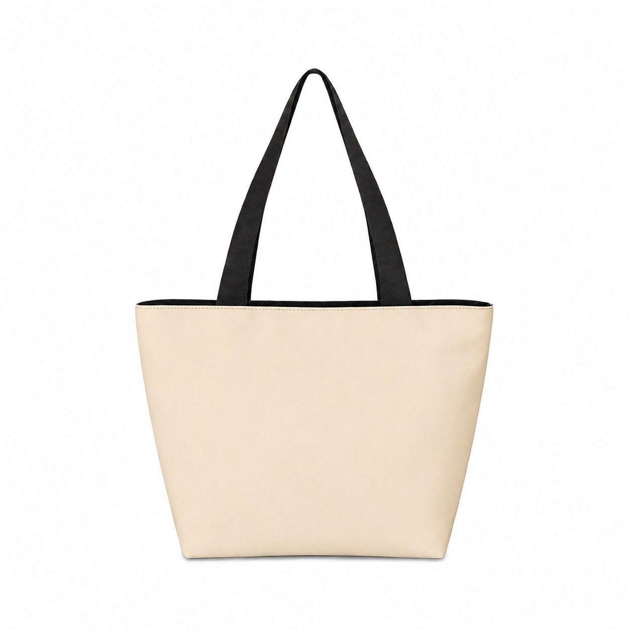 Polyester Everyday Carry Bag With Zipper — Natural Beige