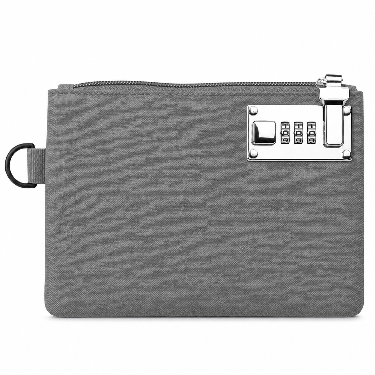 Nylon Lockable Money Bag Set — Gray