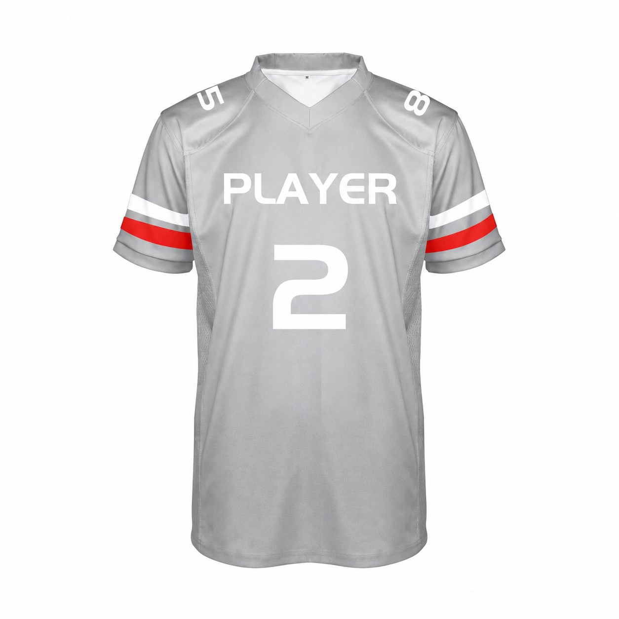 Polyester Rugby Team Jersey — Silver