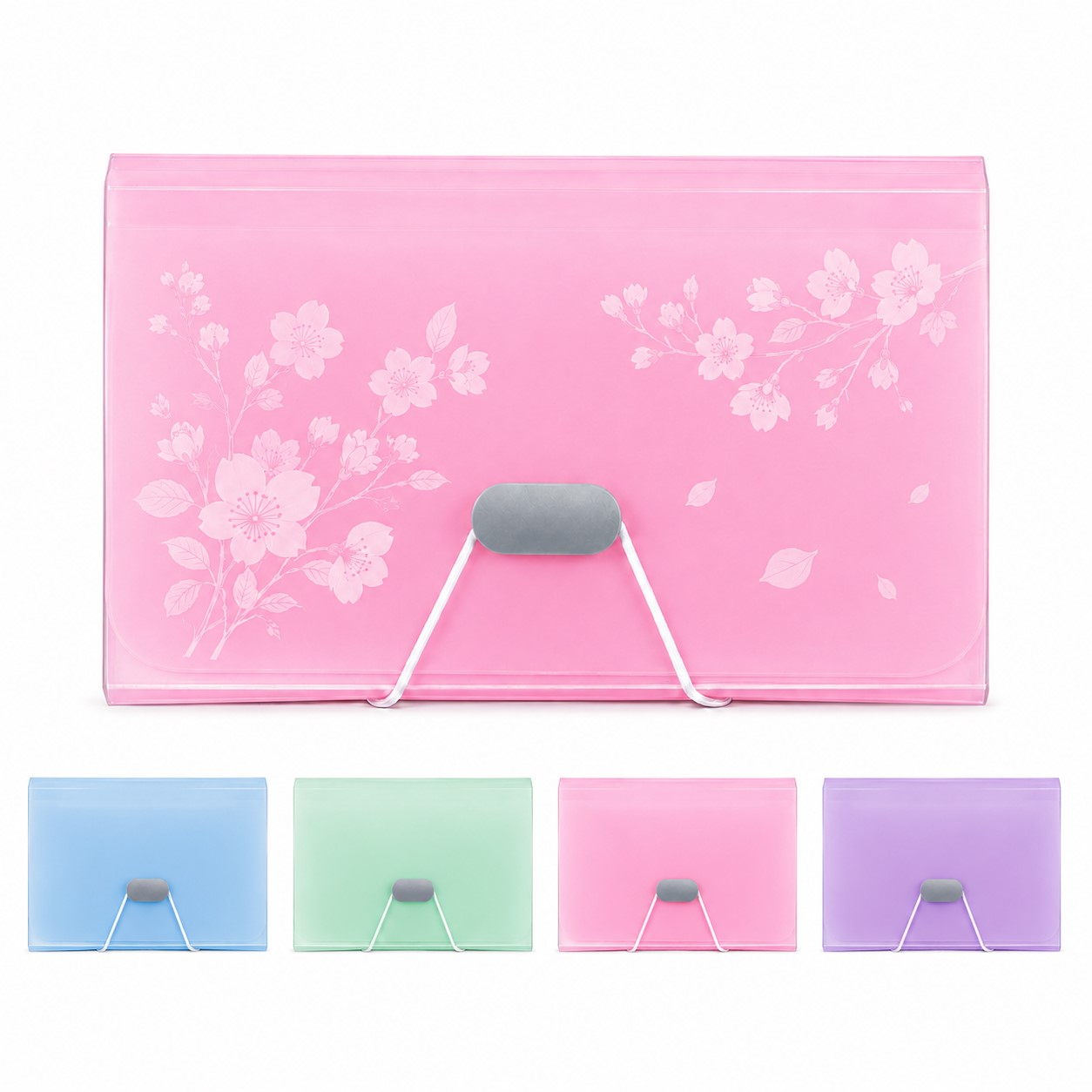 Thirteen Pocket Polypropylene Expanding File Folder