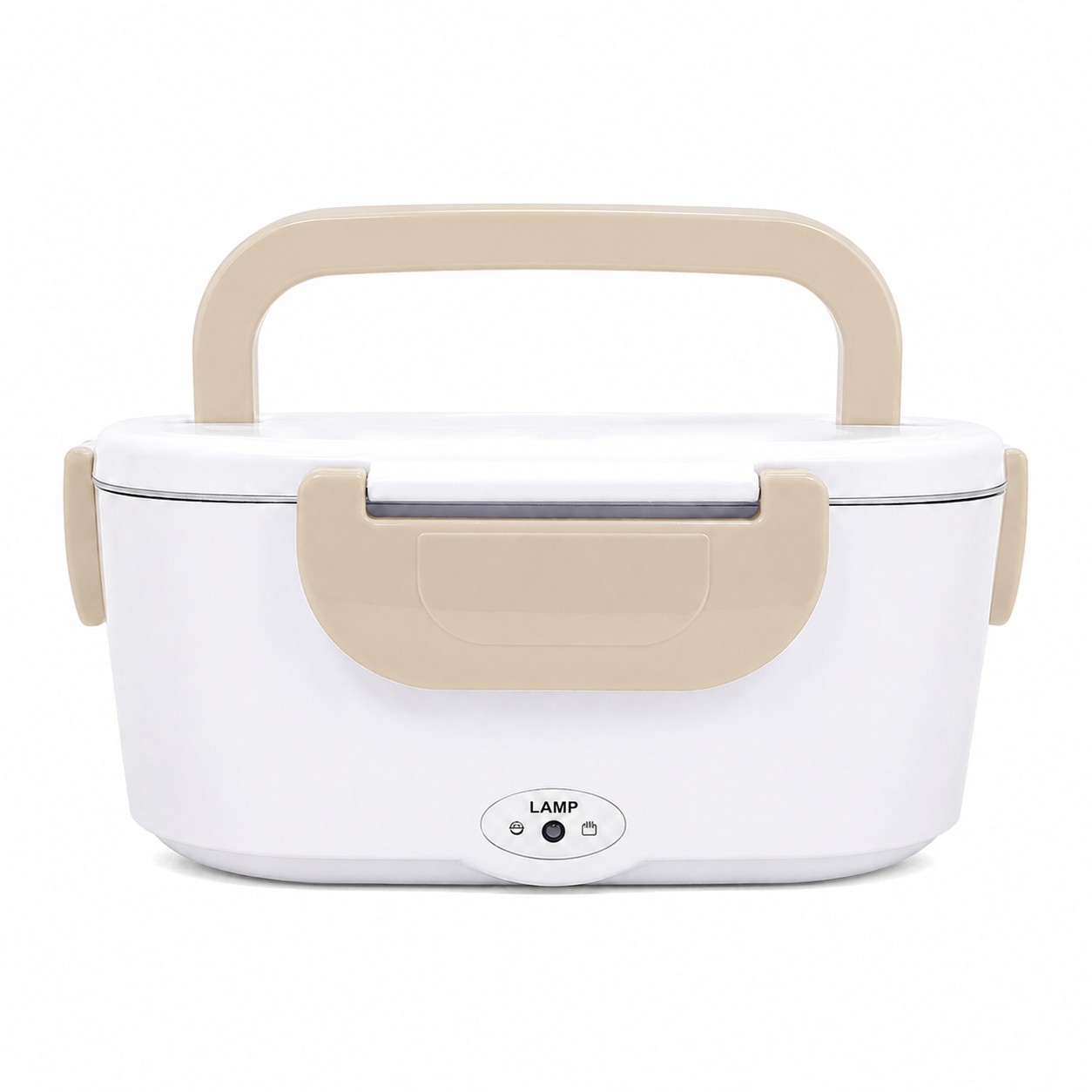 Electric Stainless Lunch Box Warmer — Beige