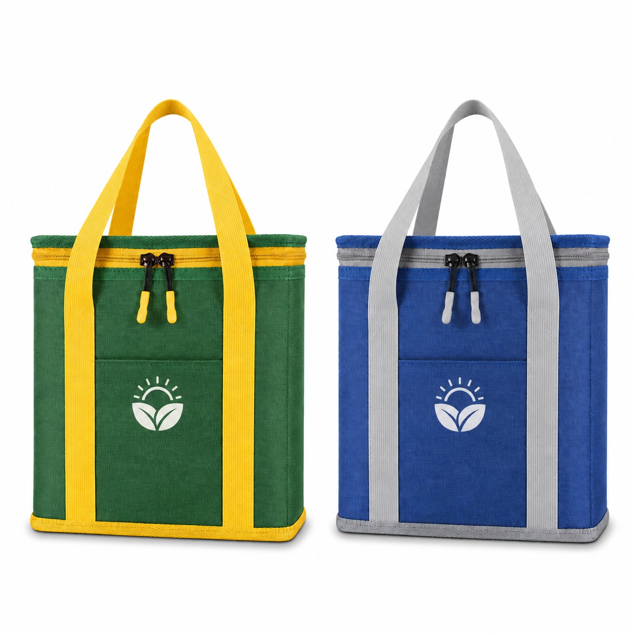 Oxford Lunch Cooler Bag With Front Pocket