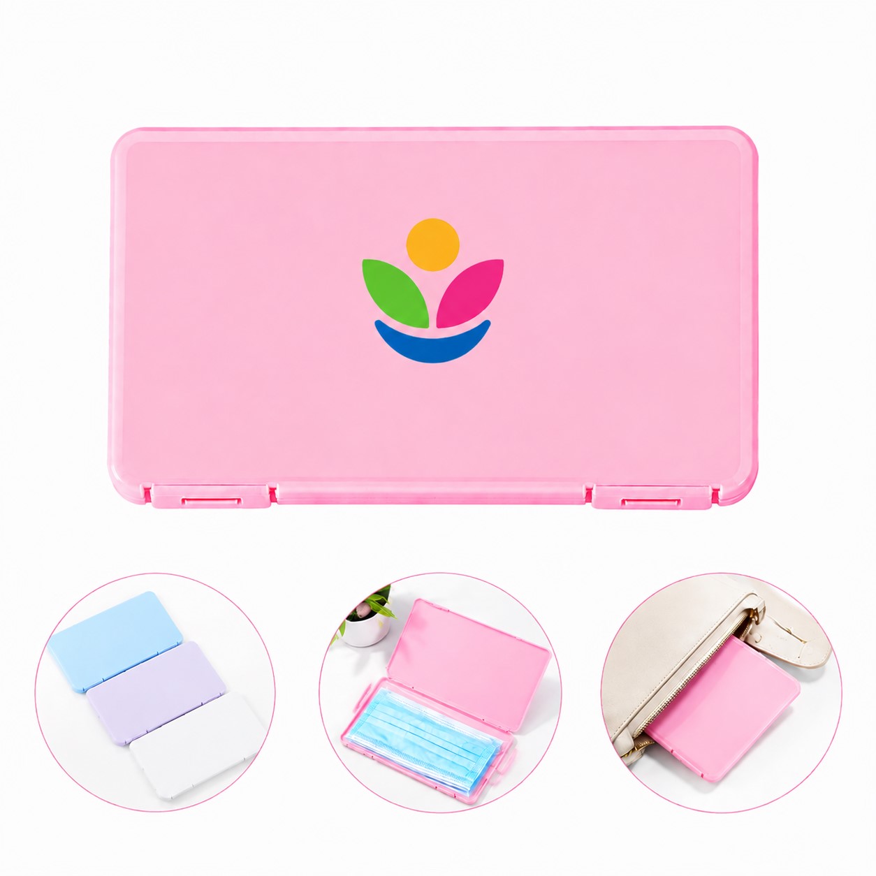 Compact ABS Protective Mask Case