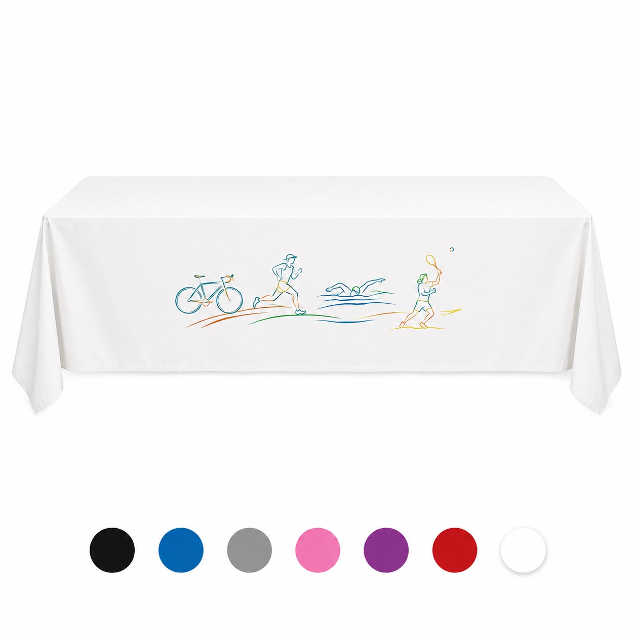 57" Washable Polyester Tablecloth