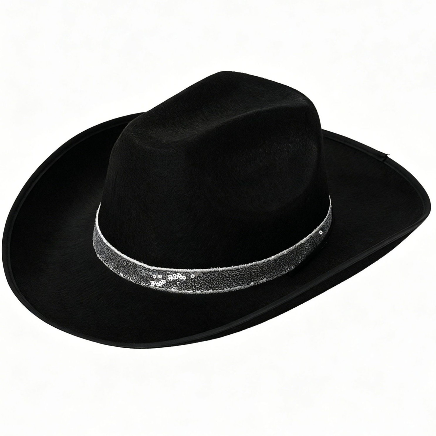 Polyester Sequin Band Cowboy Hat — view 2
