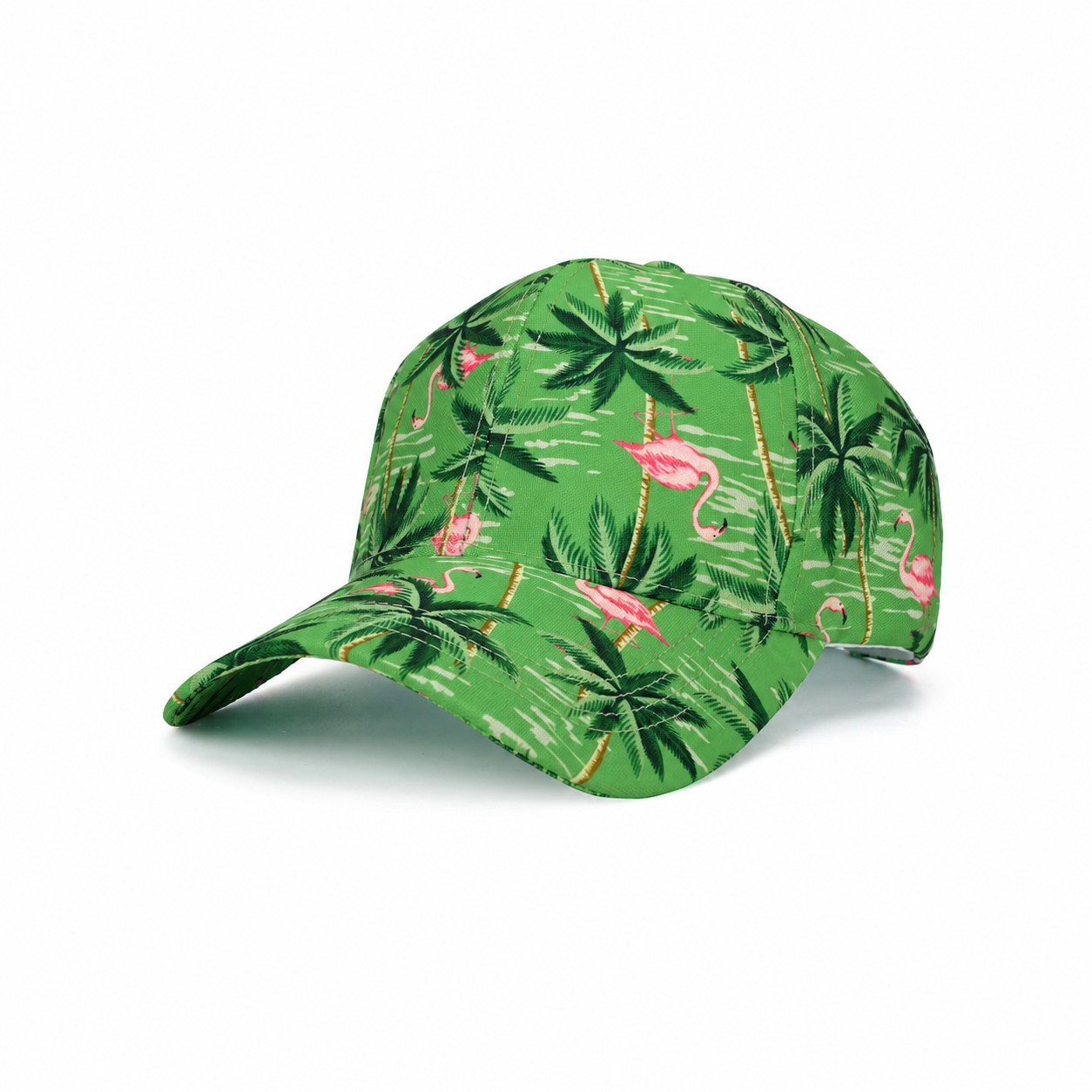Lightweight Polyester Structured Cap — Green