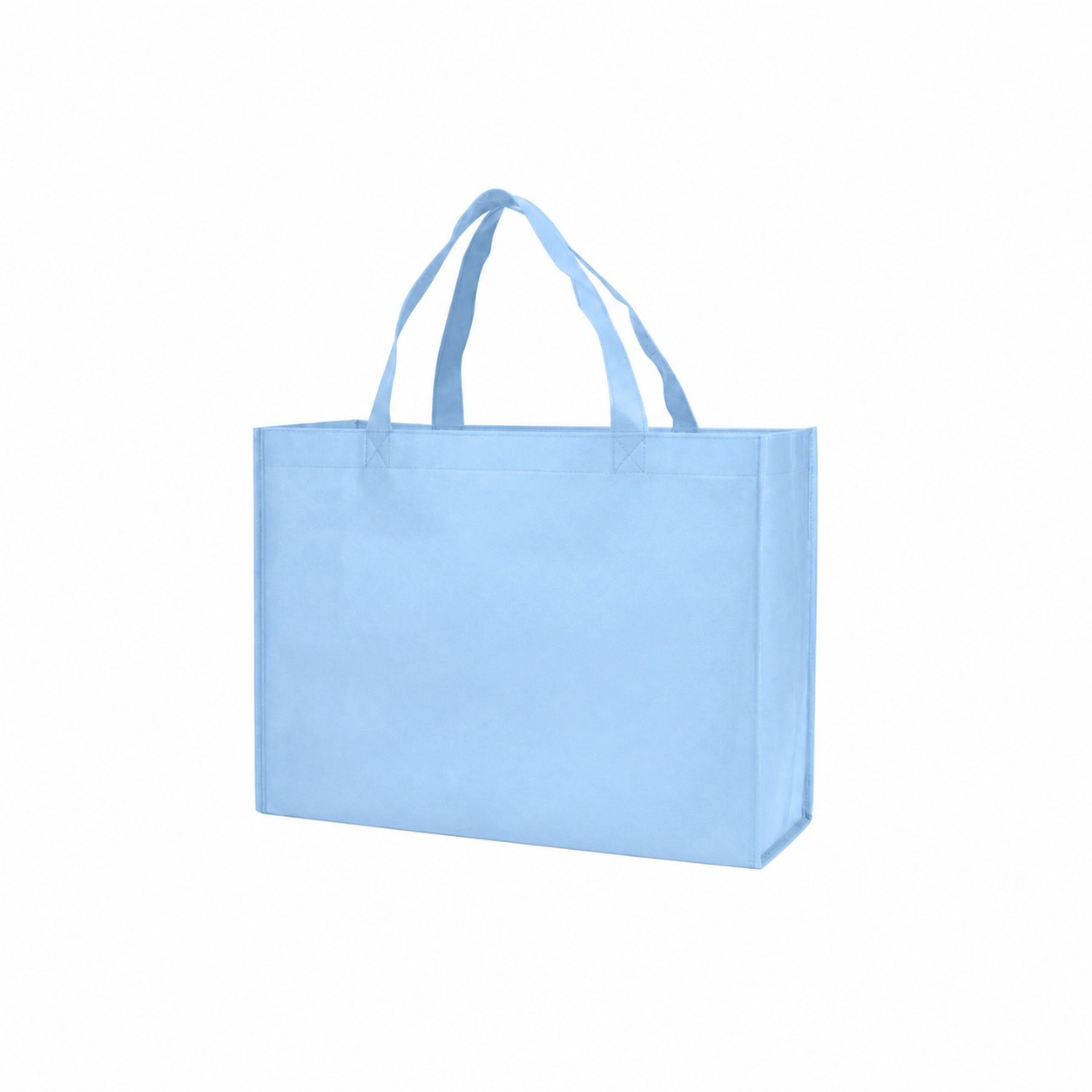 80GSM Non-Woven Shopping Tote Bag — Light Blue