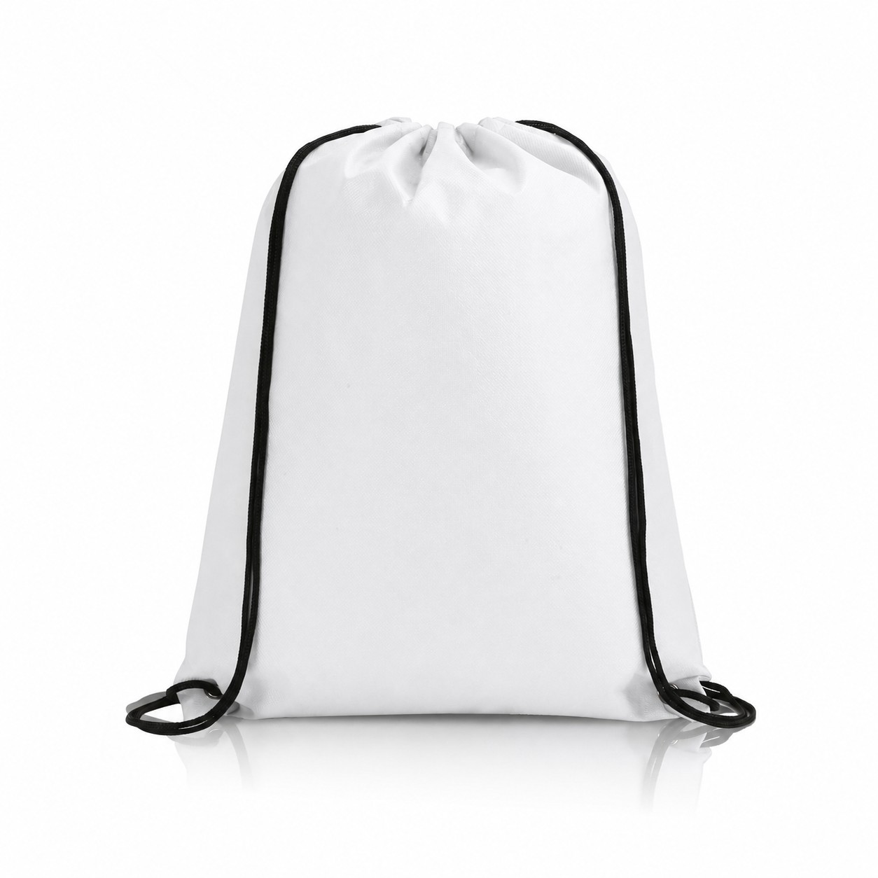 80GSM Non-Woven Drawstring Backpack — White