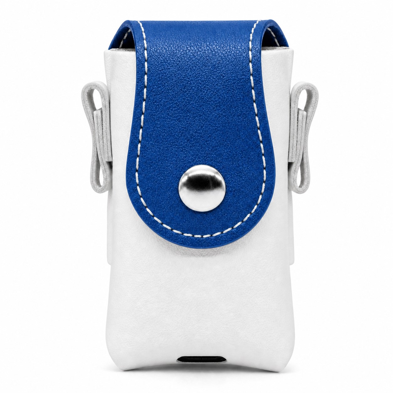 Compact Nylon Golf Ball Bag With Clip — Blue