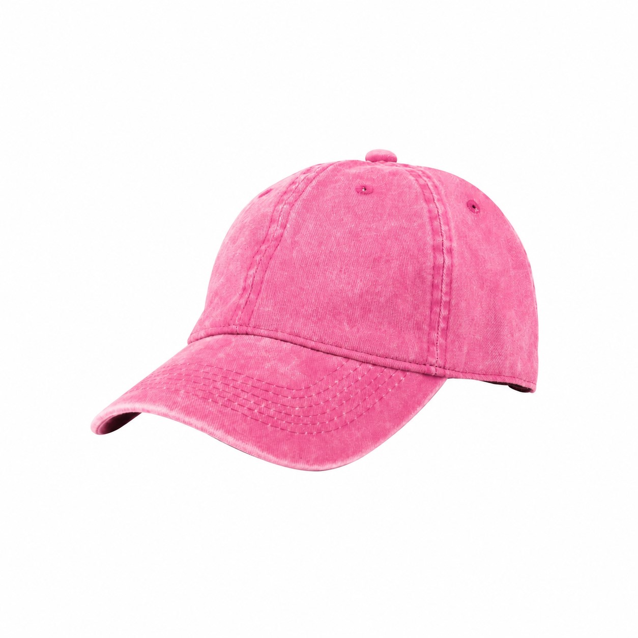 Cotton Baseball Cap — Pink