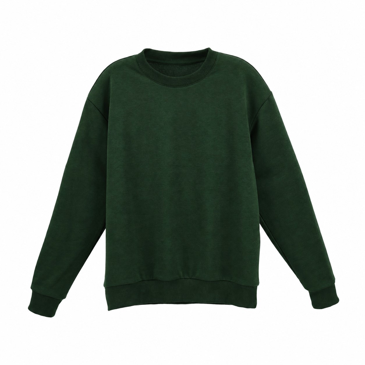 Unisex Smooth Surface Sweatshirt — Forest Green