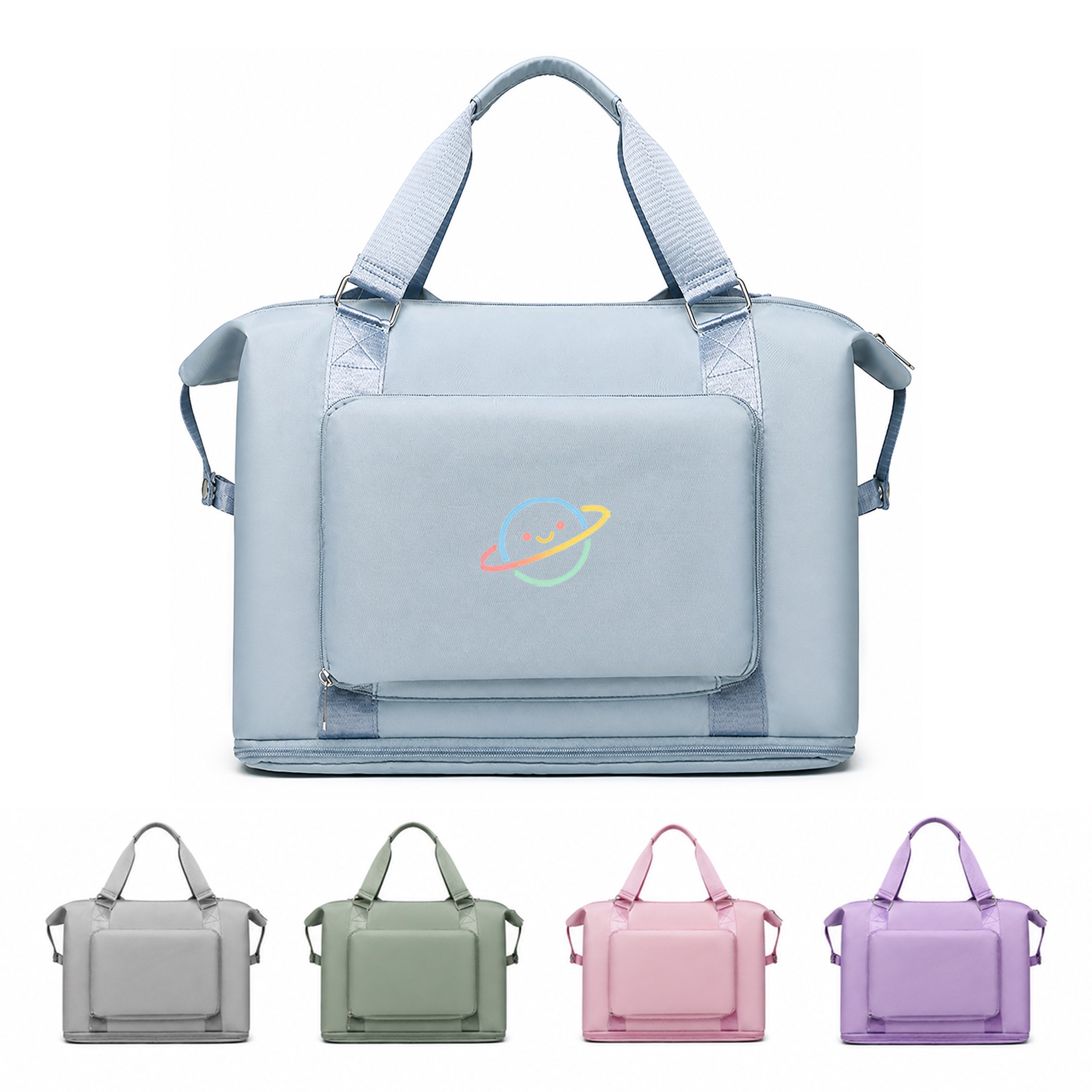 Expandable Polyester Weekender Carry Bag — view 1