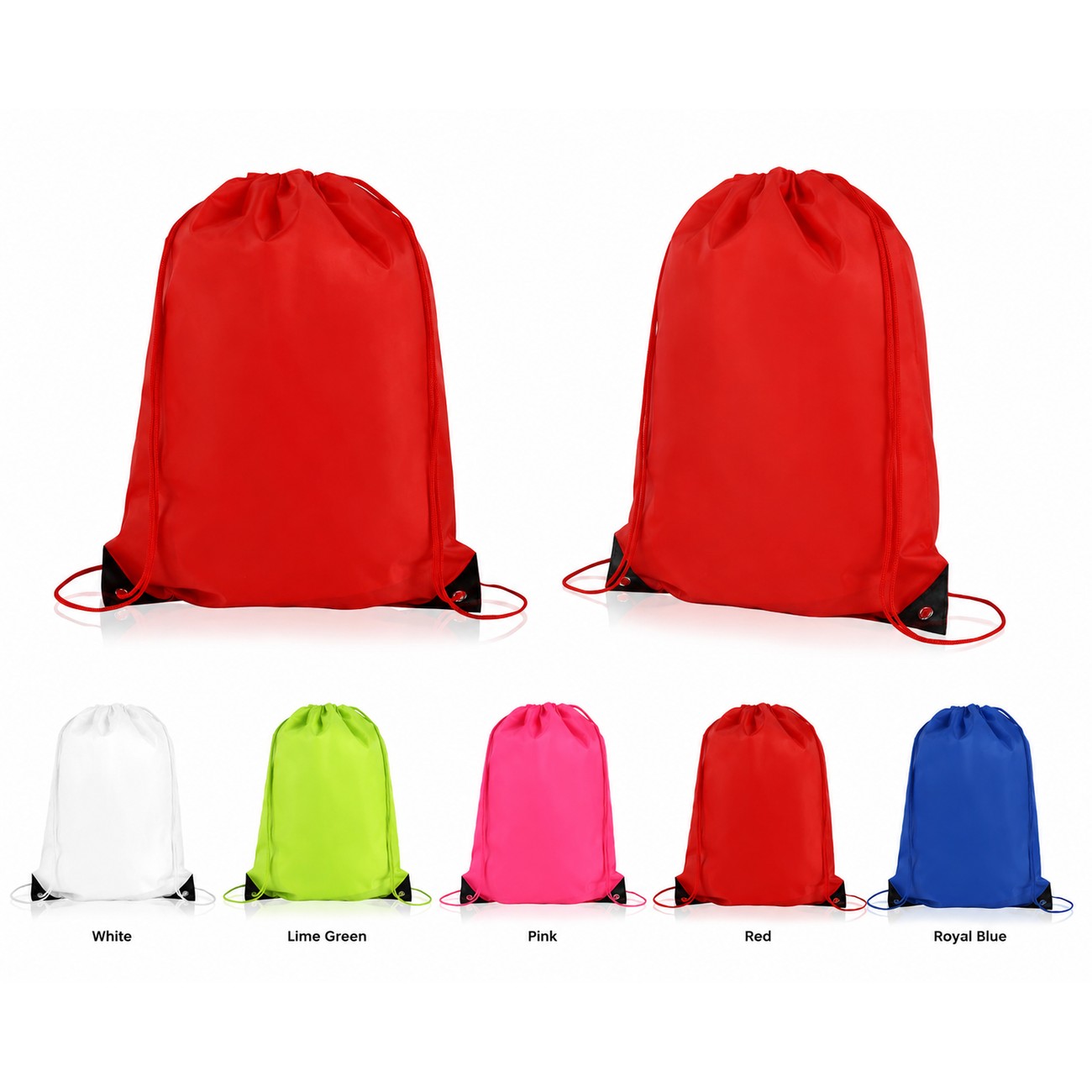210D Polyester 14" Drawstring Bag