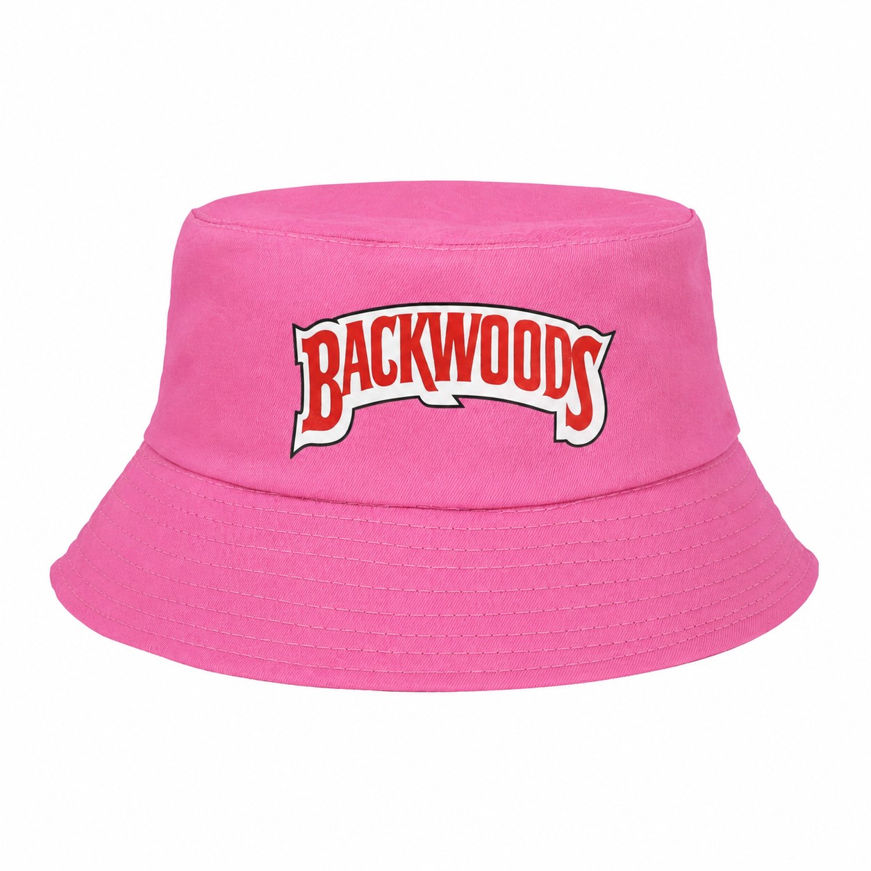 Foldable Polyester Bucket Hat — Pink