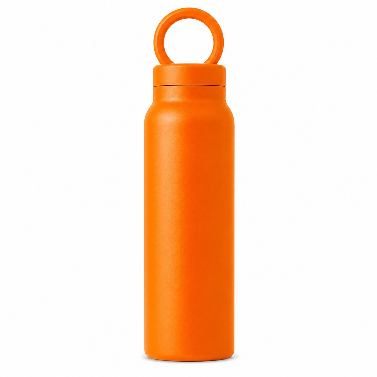 Magnetic Lid Insulated Water Bottle — Orange