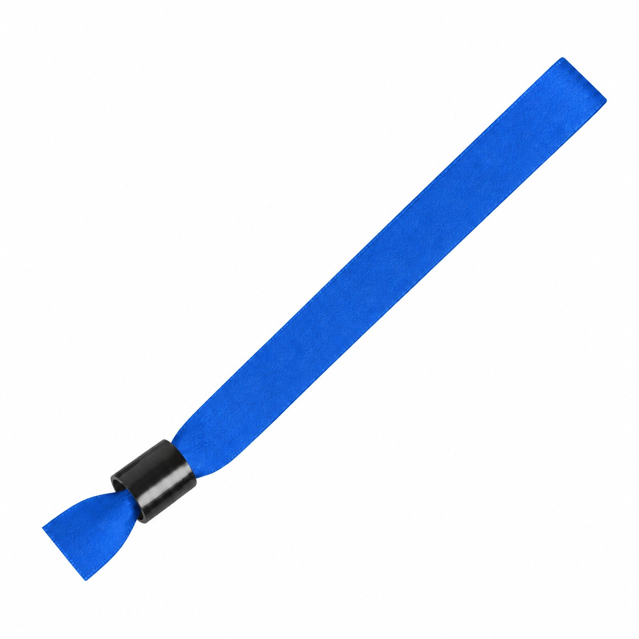 Polyester Locking Event Wristband — Blue