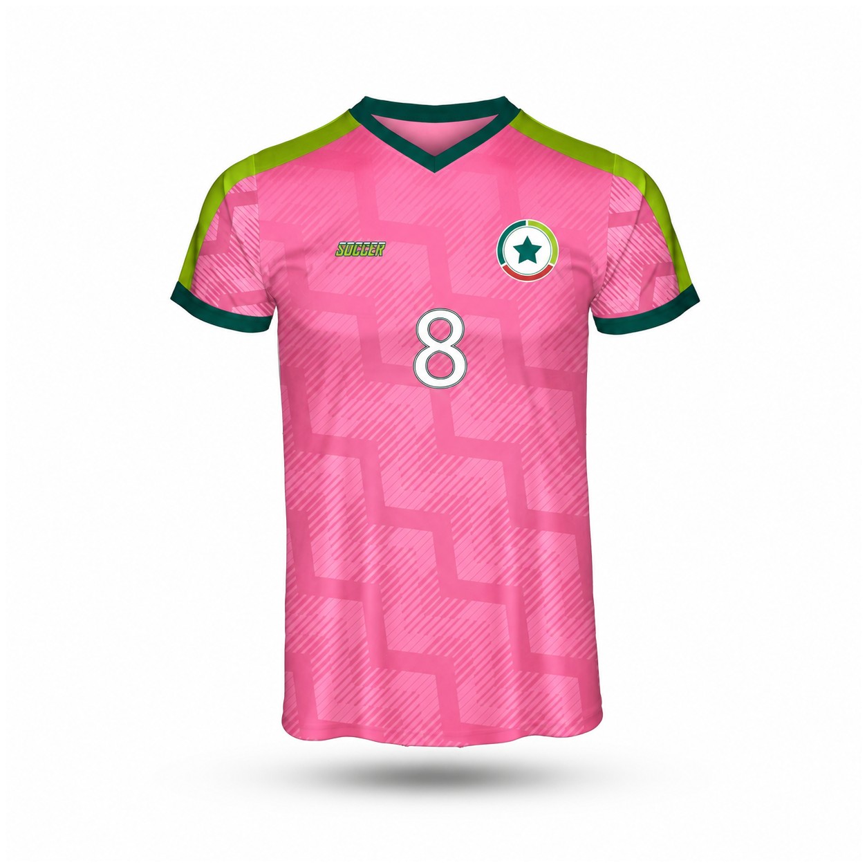 Performance Crew Neck Soccer Jersey — Pink