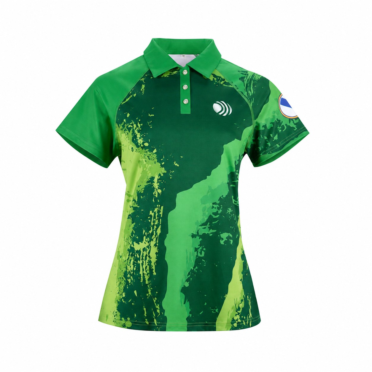 Quick-Drying Fabric Short Sleeve Fit Polo Shirt — Green
